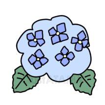 簡単なあじさいの花