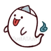簡単なおばけ（三角頭巾）