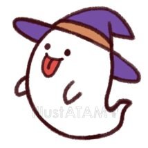 簡単なおばけ（魔女の帽子）