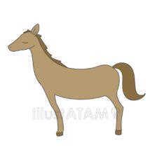 簡単なかっこいい馬