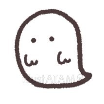 簡単なかわいいおばけ