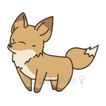 簡単なかわいいきつね