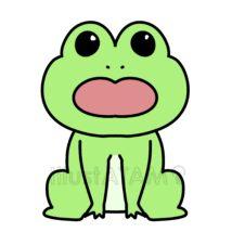 簡単なかわいいカエル