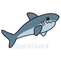 簡単なかわいいサメ