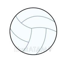 簡単なかわいいバレーボール