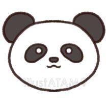 簡単なかわいいパンダ