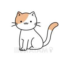 簡単なかわいい三毛猫