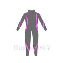 簡単なウェットスーツ（ピンク色）