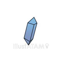 簡単なクリスタル（青色）