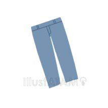 簡単なジーンズ（青色）