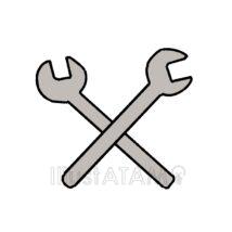 簡単なスパナ（2本）