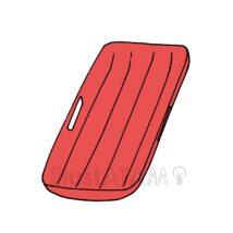 簡単なソリ（赤色）