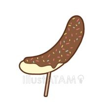 簡単なチョコバナナ