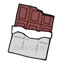 チョコレート,お菓子,シンプル,チョコレートのイラスト素材