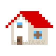 簡単なドット絵（家）