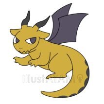 簡単なドラゴン,ドラゴン,ファンタジー,モンスター,簡単なドラゴンのイラスト素材