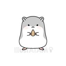 簡単なハムスター（灰色）