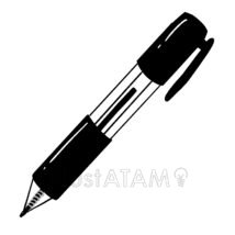 簡単なボールペン,ボールペン,仕事,勉強,文房具,書くのイラスト素材
