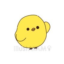 簡単な可愛いひよこ,かわいいひよこ,ひよこ,動物,簡単なひよこ,鳥のイラスト素材