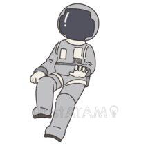 簡単な宇宙飛行士