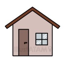 簡単な家,外観,家,建物のイラスト素材