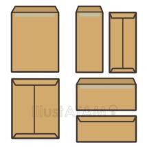 簡単な封筒（茶色）