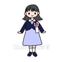 簡単な小学校の入学式