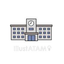 簡単な小学校の校舎