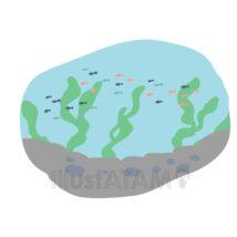 簡単な川（魚あり）