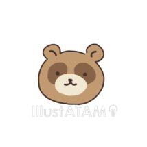 簡単な手書きのたぬき