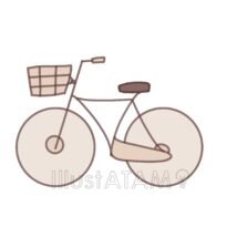 簡単な手書きの自転車