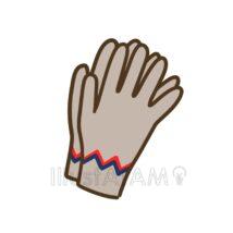 簡単な手袋（ベージュ色）