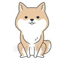 簡単な柴犬（お座り）