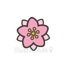 簡単な桃の花（1個）