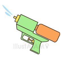 簡単な水鉄砲（緑色）