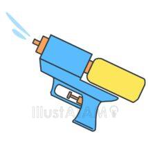 簡単な水鉄砲（青色）