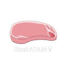 簡単な豚肉,簡単,豚肉のイラスト素材