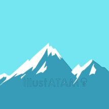 簡単な雪山
