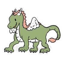 簡単な龍（笑顔）