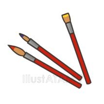絵筆（絵の具有）