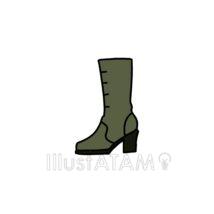 緑色のブーツ