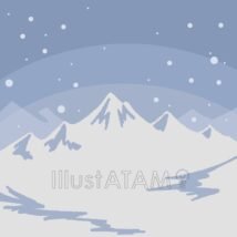 美しい雪山の背景