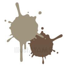 茶色いペンキ汚れ