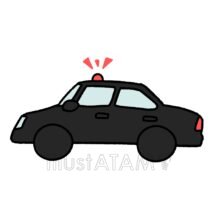 覆面パトカー,パトカー,車のイラスト素材