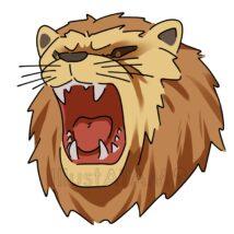 迫力のあるライオン