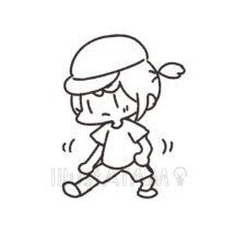 運動する子供