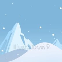 雪山の背景,冬,山,背景,雪山,風景のイラスト素材