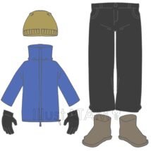 雪山登山の服装,ハイキング,ファッション,登山,雪山のイラスト素材