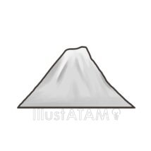 雪山（デフォルメ）