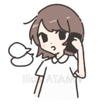 電話してる人,スマホ,人物,会話,吹き出し,女の子,電話のイラスト素材